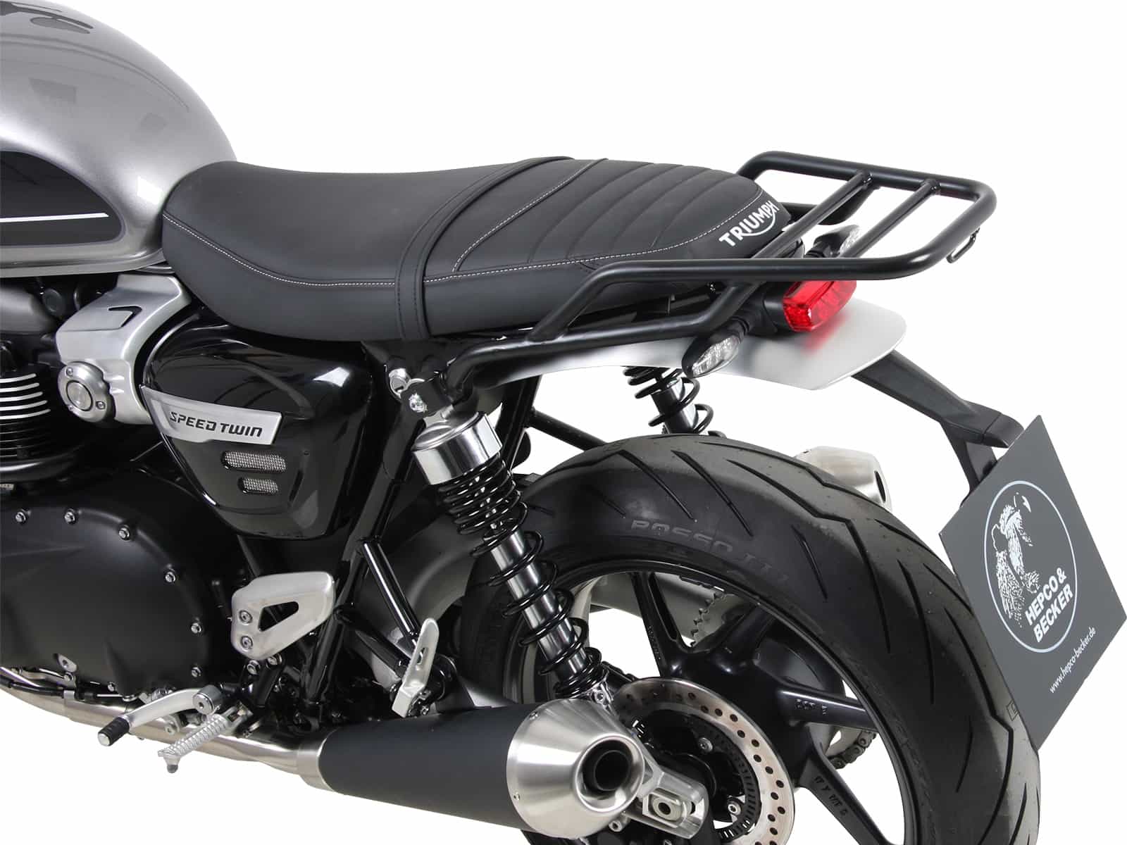 REAR RACK TUBE TYPE BLACK FOR TRIUMPH SPEED TWIN (2019-)